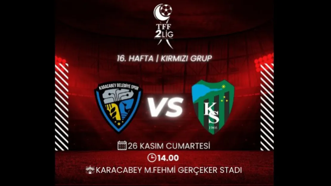Karacabey-Kocaelispor karşılaşması yayın listesine alındı