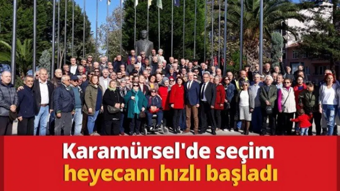 Karamürsel'de seçim heyecanı hızlı başladı