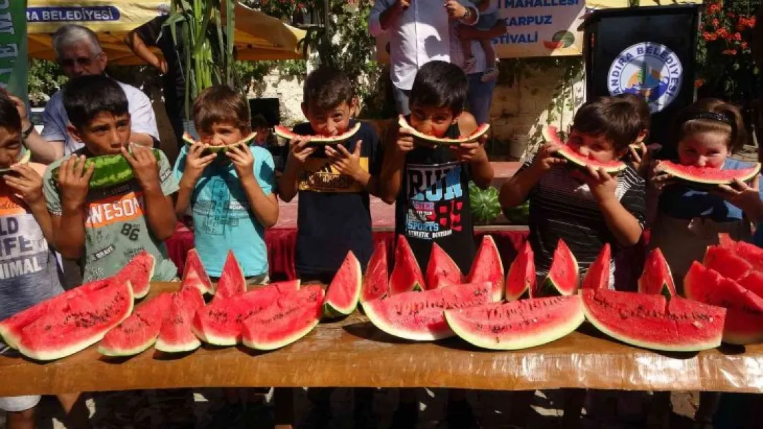 Karpuz Festivali'nde en ağır karpuz seçildi