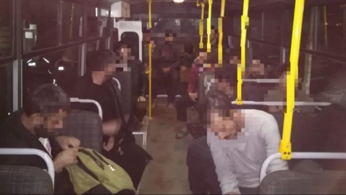 Kartepe'de 12 kaçak göçmen yakalandı