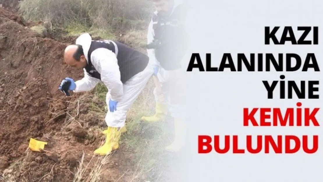 Kazı alanında yine kemik bulundu