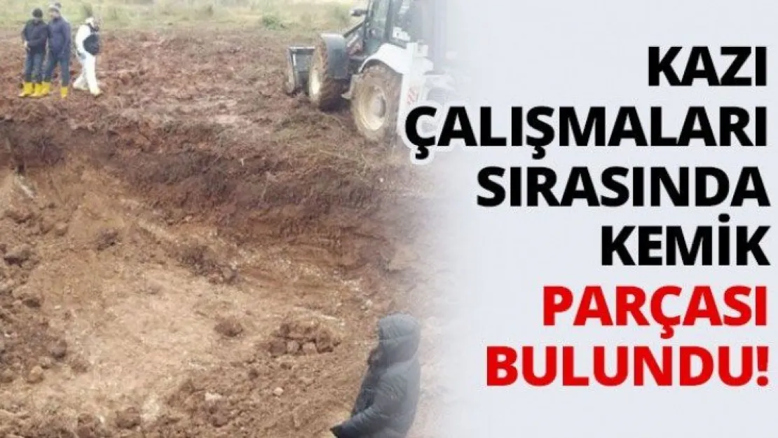 Kazı çalışmaları sırasında kemik parçası bulundu!