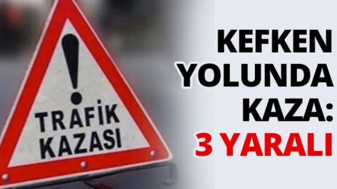 Kefken yolunda kaza: 3 yaralı