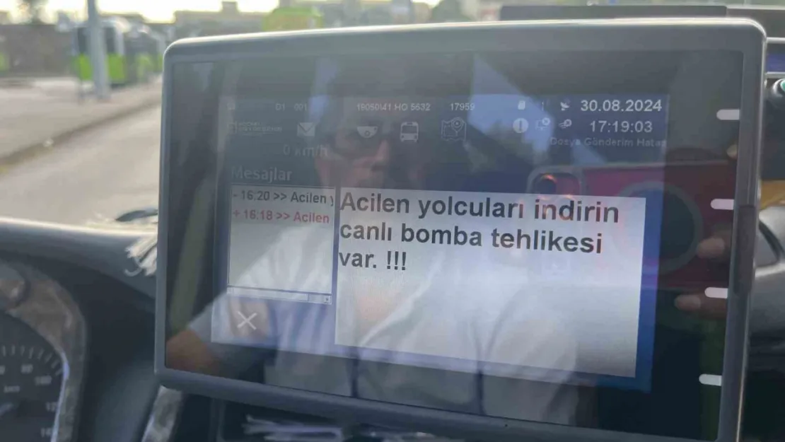 Canlı bomba ihbarına ilişkin açıklama geldi