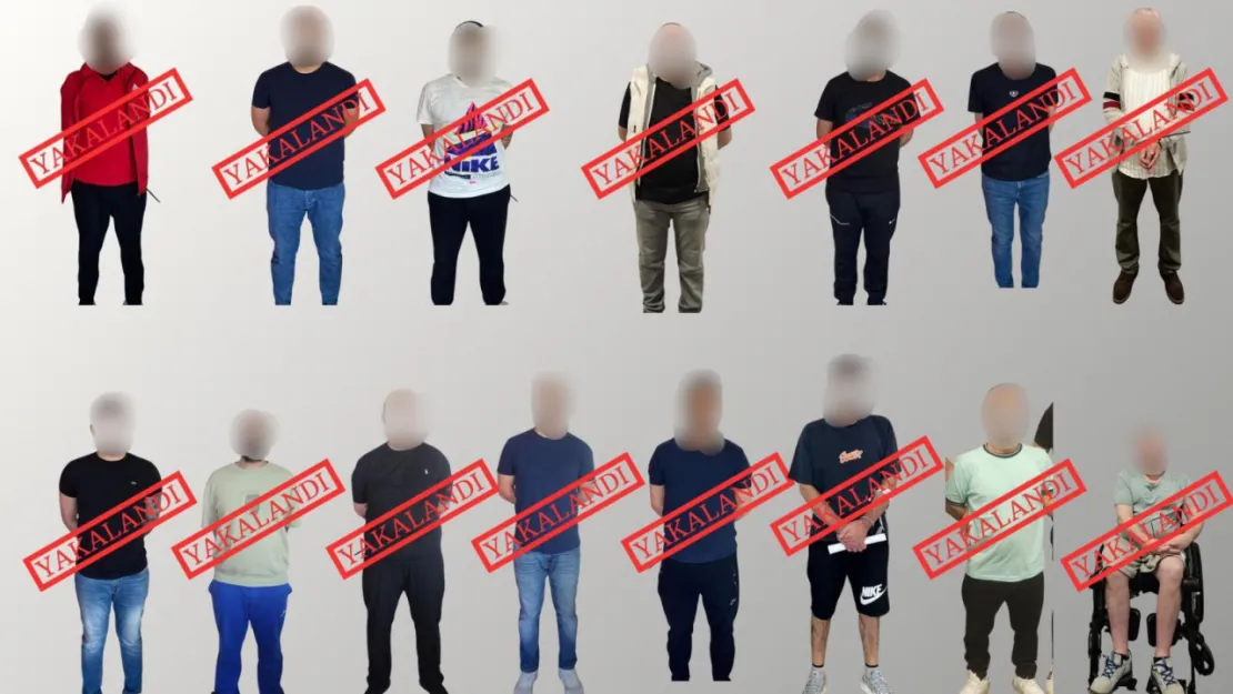 Kırmızı bültenle aranan 15 suçlu yakalandı