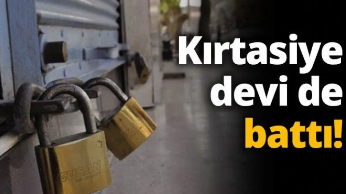 Kırtasiye devi de battı!