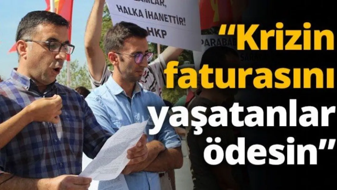 Kızıltaş Krizin faturasını yaşatanlar ödesin