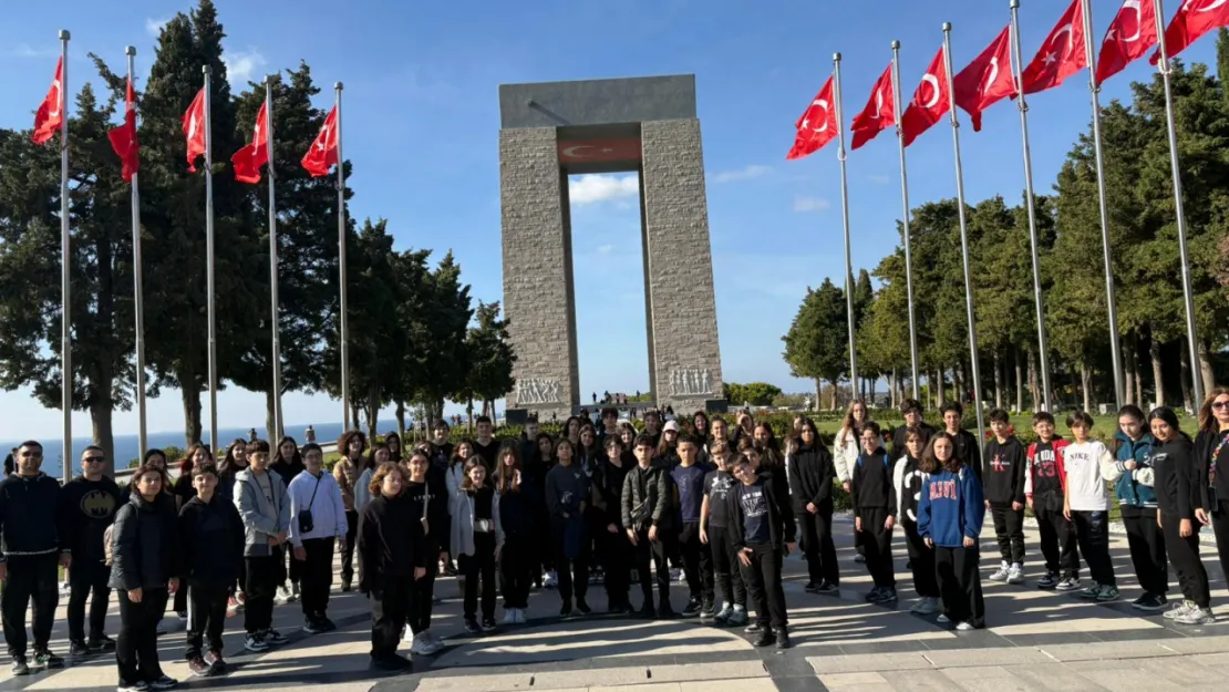 Kocaeli Bilnet Ortaokulu Cumhuriyetin 101. yılında Çanakkale'de