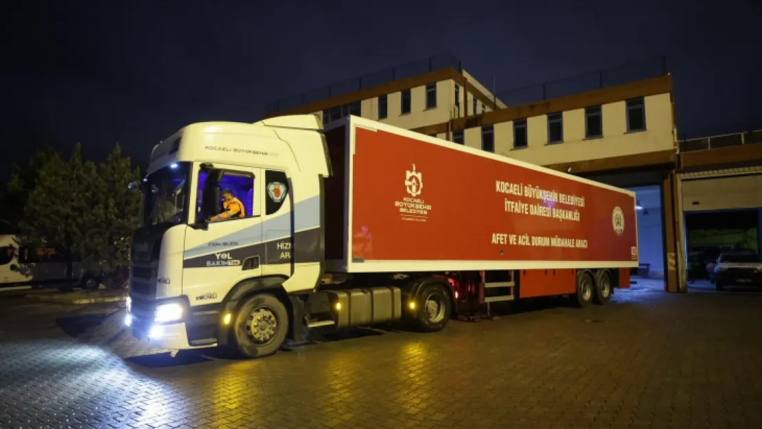 Kocaeli Büyükşehir afet bölgesinde