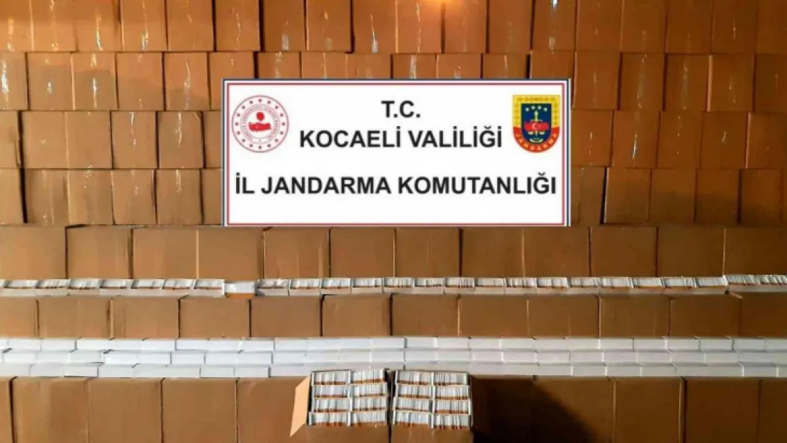 Kocaeli'de 11 milyon 580 bin adet makaron ele geçirildi