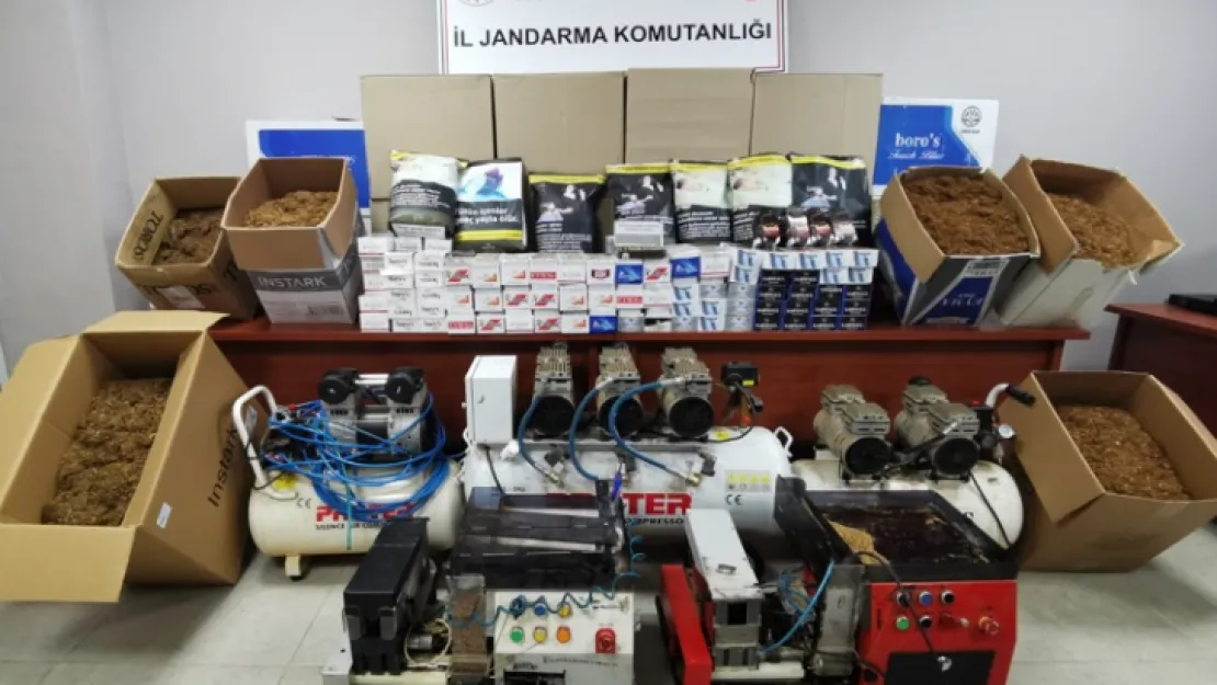 Kocaeli'de 143.000 adet boş makaron ele geçirildi