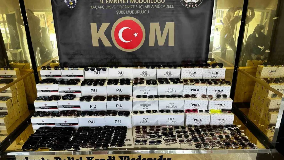 Kocaeli'de 169 bin adet gümrük kaçağı güneş gözlüğü ele geçirildi