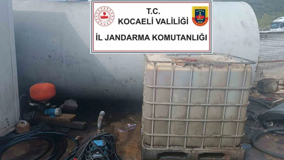 Kocaeli'de 25 bin litre kaçak akaryakıt ele geçirildi