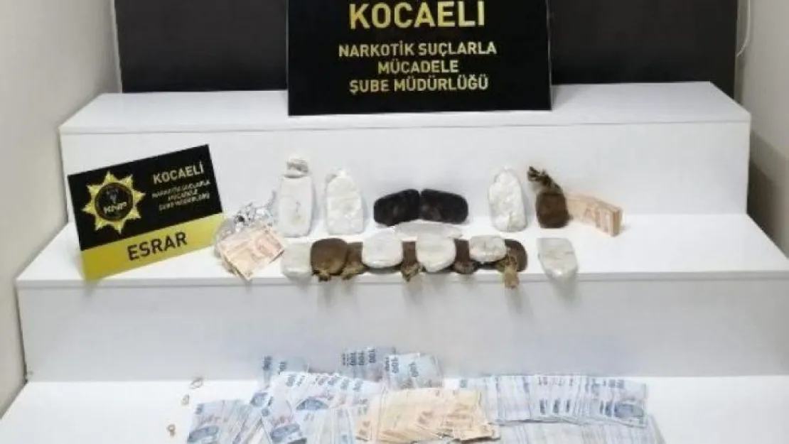 Kocaeli'de 3 kilo 300 gram esrar bulundu!