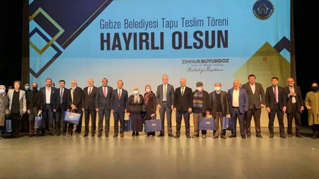 Kocaeli'de 397 hak sahibi tapularına kavuştu
