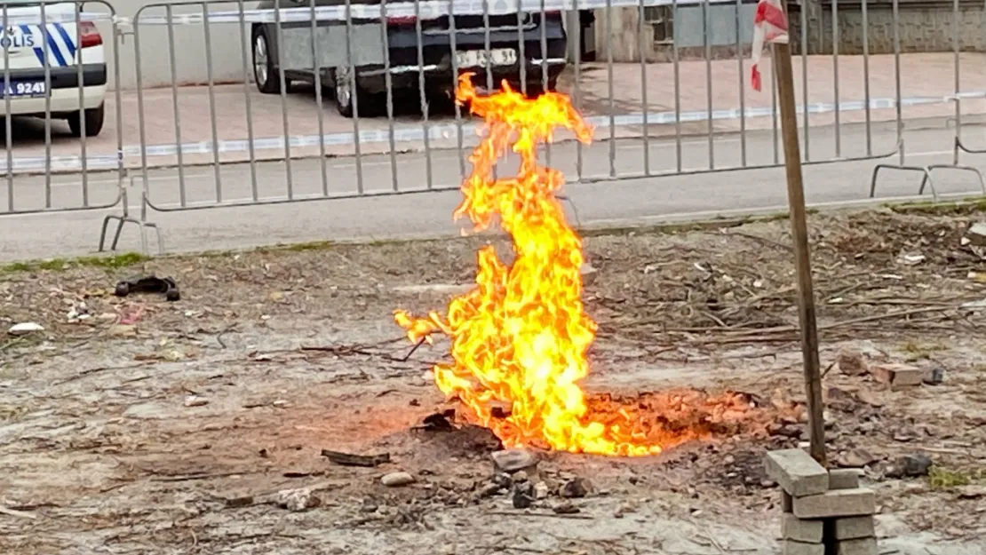 Kocaeli'de alevlenen metan gazı 10 gündür yanıyor