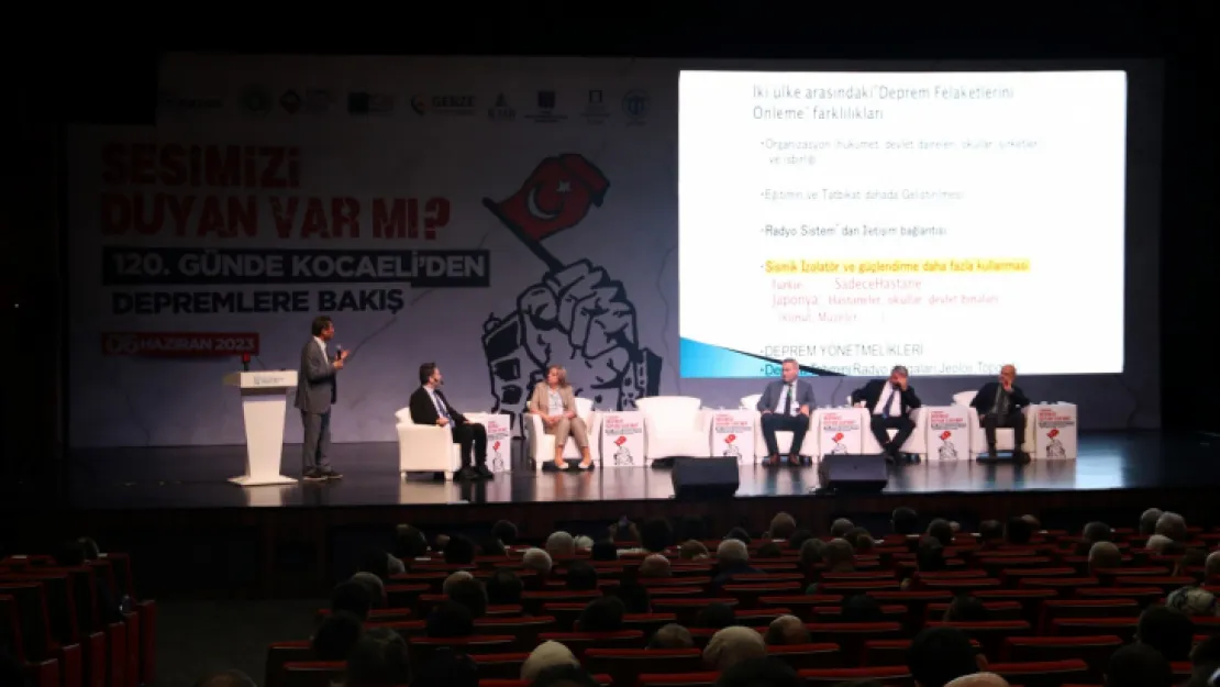 Kocaeli'de deprem paneli