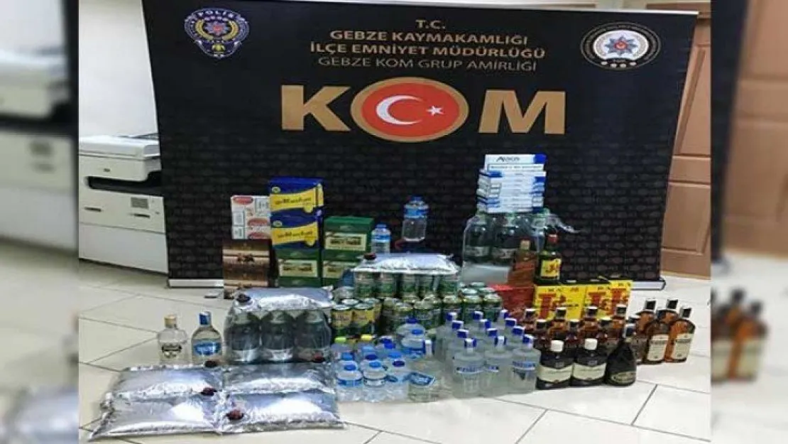 Kocaeli'de dev kaçak içki operasyonu!