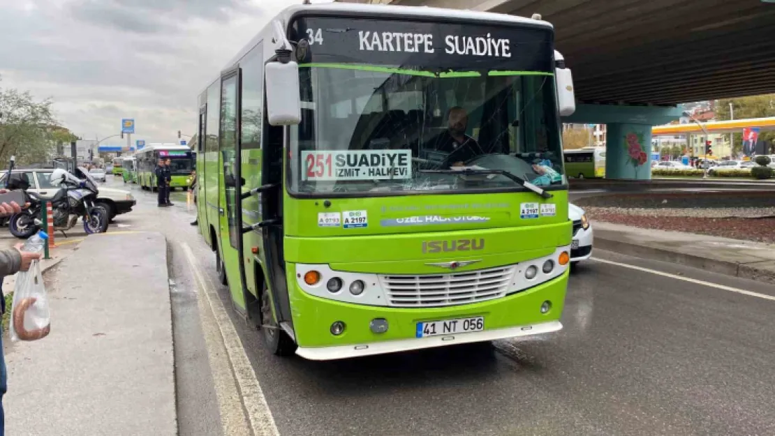 Kocaeli'de iki halk otobüsü çarpıştı: yaralı var