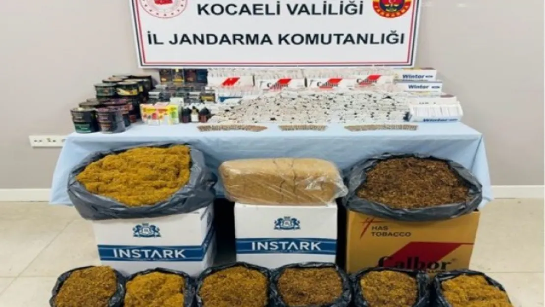 Kocaeli'de kaçak makaron ve elektronik sigara operasyonu