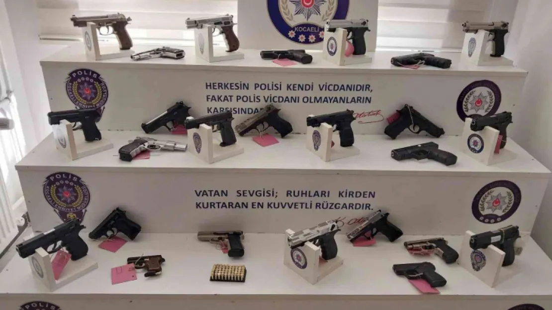 Kocaeli'nde 57 silah ele geçirildi