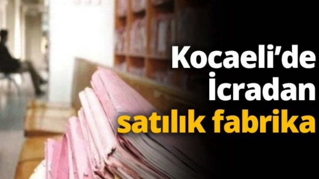 Kocaeli'de İcradan satılık fabrika