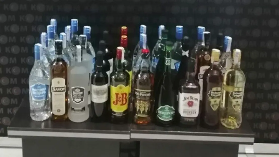 Kocaeli'de kaçak içki operasyonu!