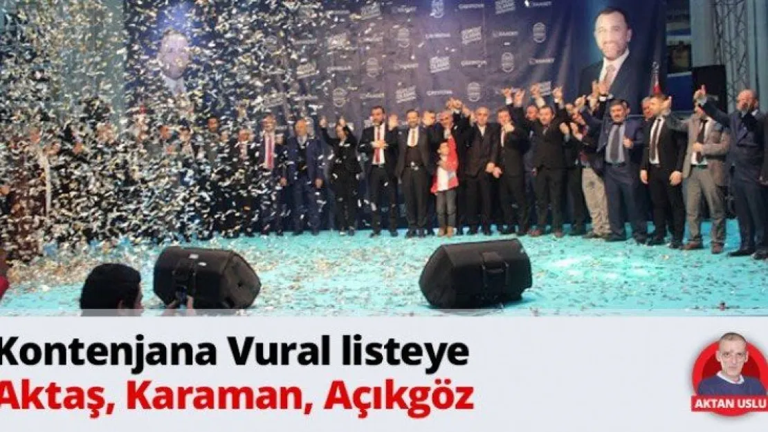 Kontenjana Vural listeye Aktaş, Karaman, Açıkgöz