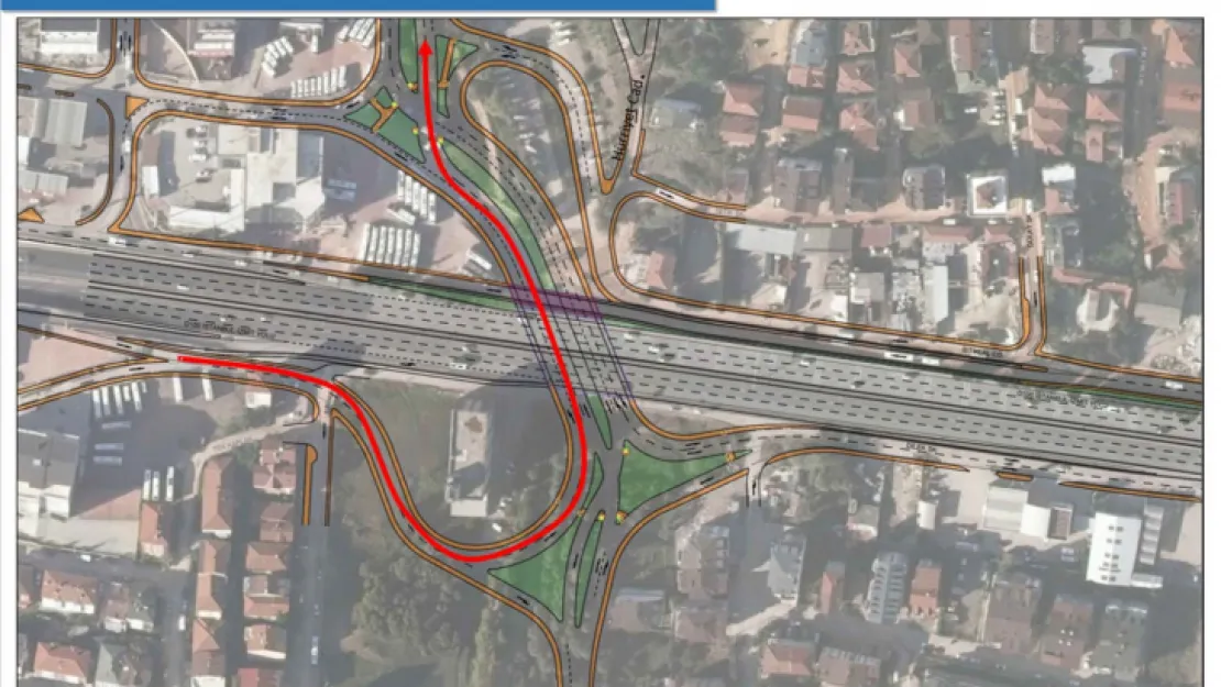 Körfez Kaşkaldere Kavşağına yeni düzenleme