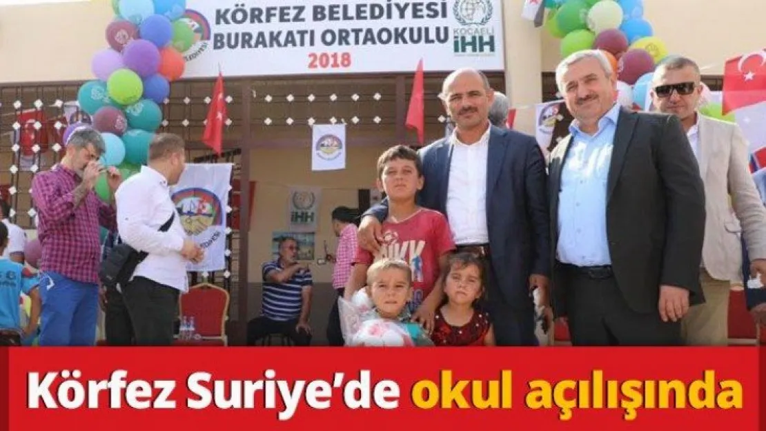 Körfez Suriye'de okul açılışında