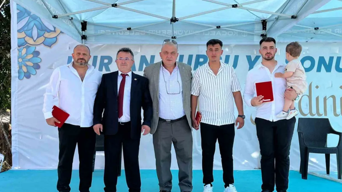 Kur'an kursunu bitiren öğrencilere bisiklet sürprizi
