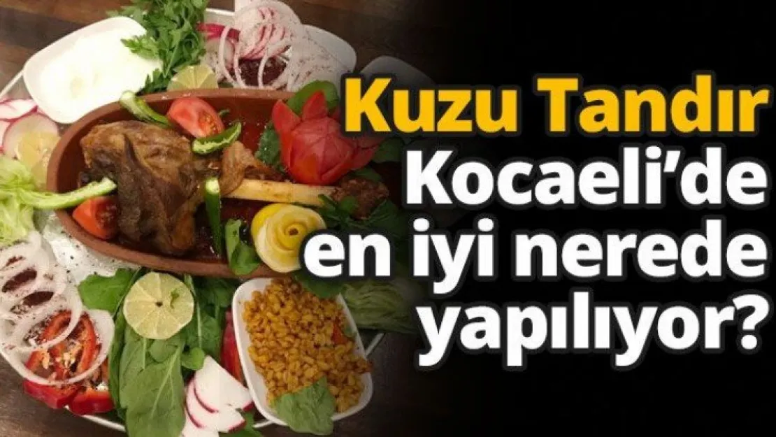 Kuzu Tandır Kocaeli'de en iyi nerede yapılıyor?