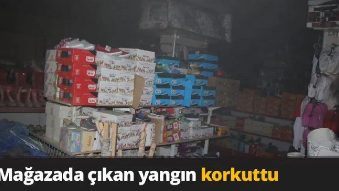 Mağazada çıkan yangın korkuttu