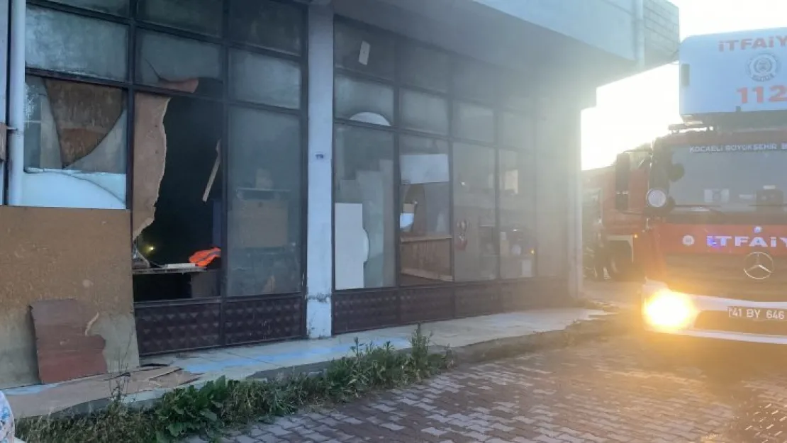 Marangozhanede çıkan yangın korkuttu!