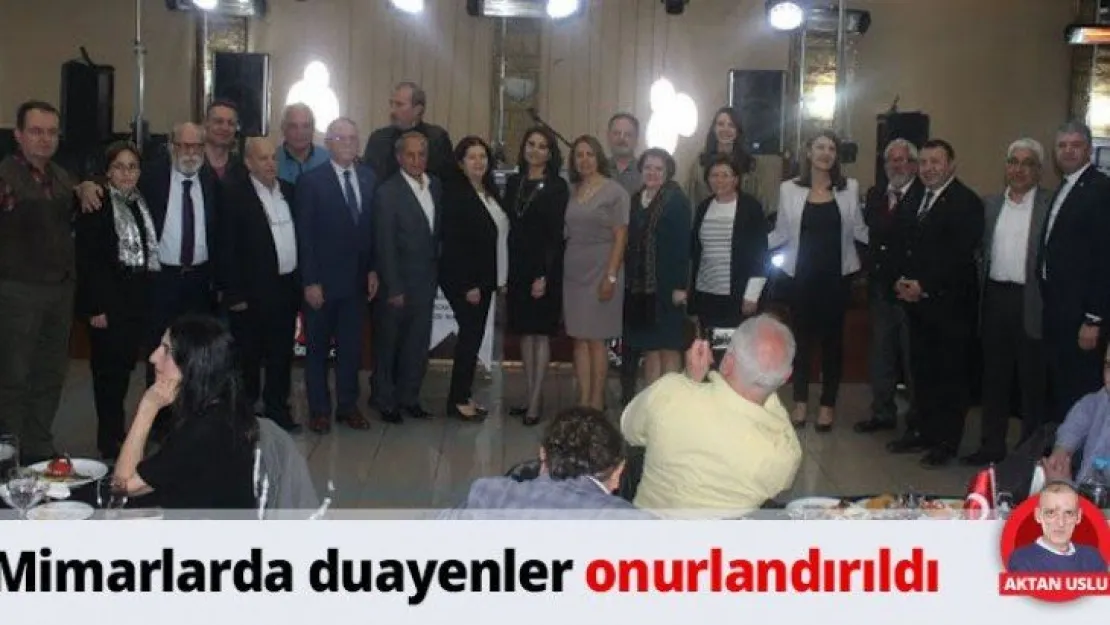 Mimarlarda duayenler onurlandırıldı