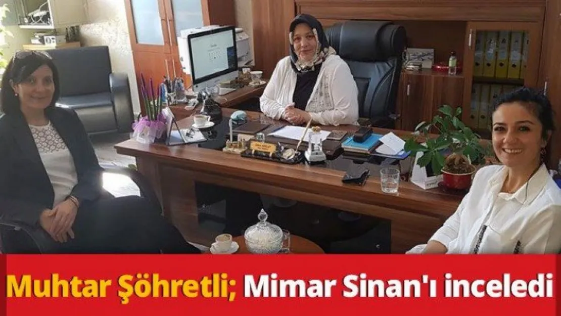 Muhtar Şöhretli Mimar Sinan'ı inceledi