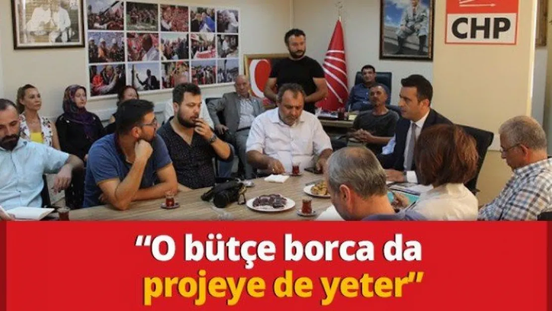 'O bütçe borca da projeye de yeter'