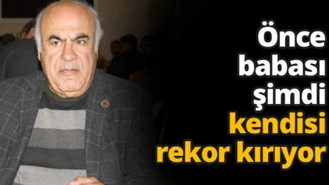 Önce babası şimdi kendisi rekor kırıyor