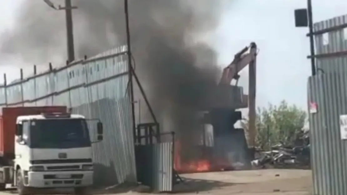 Patlayan kimyasal madde yangına sebep oldu