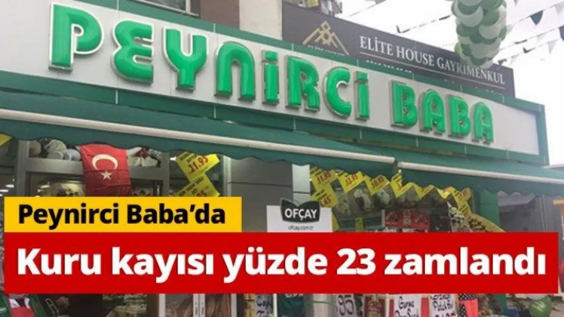 Peynirci Baba'da Kuru kayısı yüzde 23 zamlandı