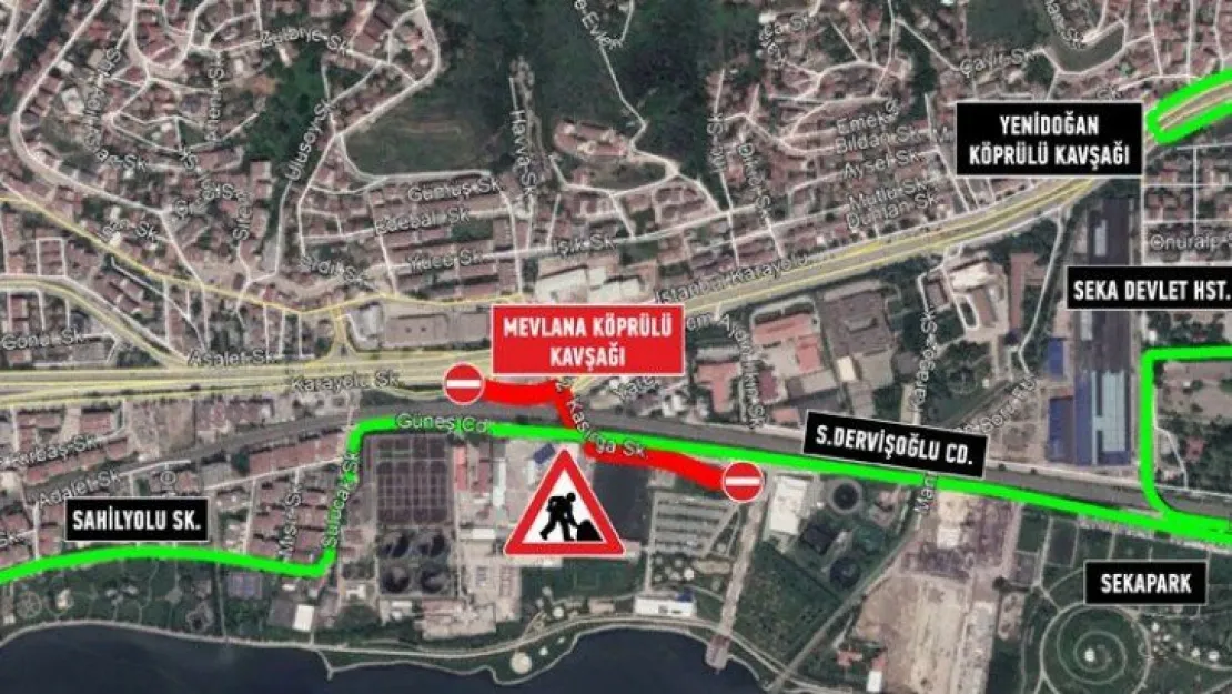 Plaj Yolu'nda güzergah değişiyor