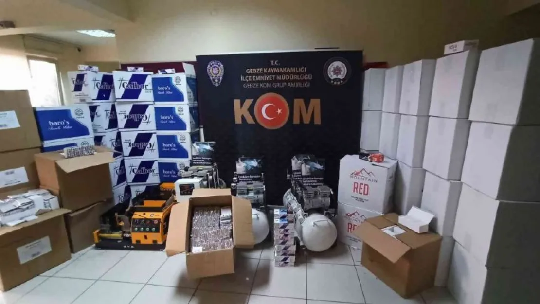 Kocaeli'de kaçakçılara operasyon