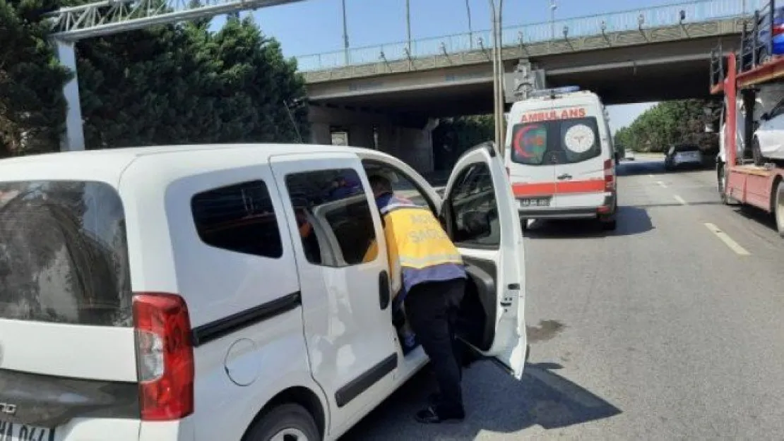 Rahatsızlanan sürücüye ilk müdahaleyi zabıta yaptı