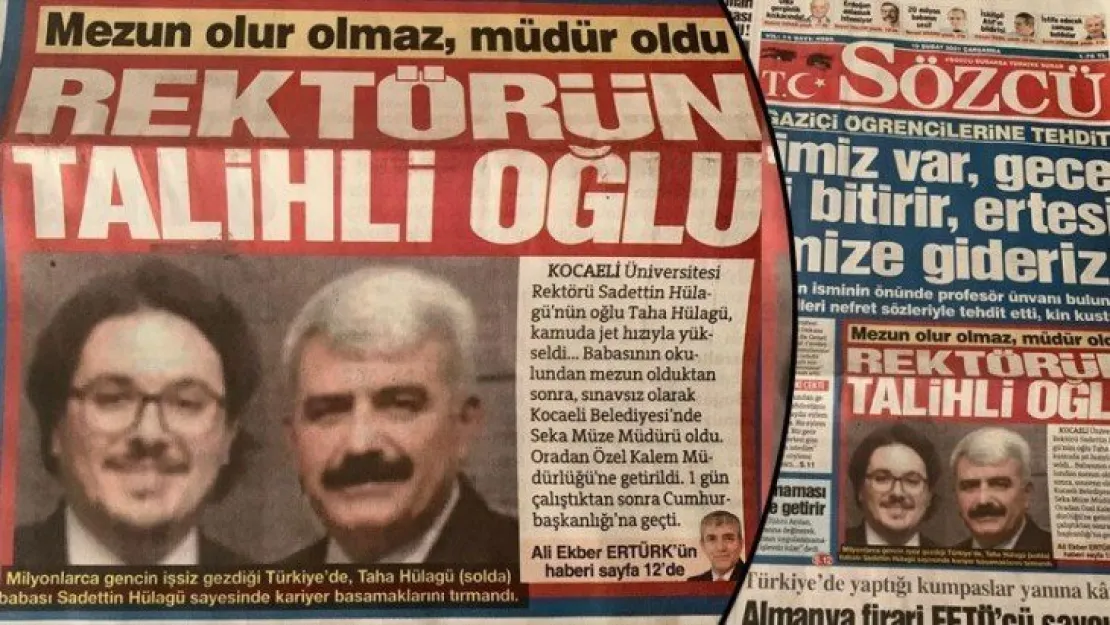 Rektör Hülagü'den ''Talihli Oğlu' için açıklama!