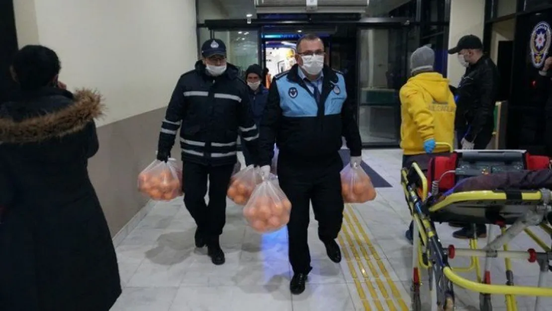 Sağlık çalışanlarına  gıda desteği
