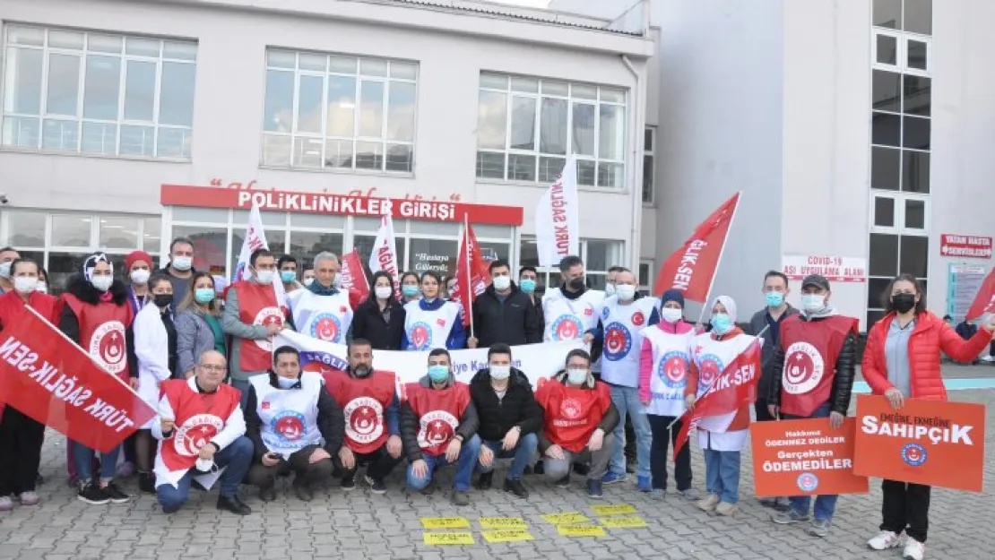 Sağlıkçılardan füzeli gönderme!