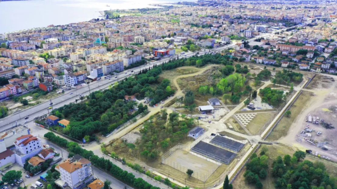 Sağlıklı Yaşam Parkı havadan görüntülendi