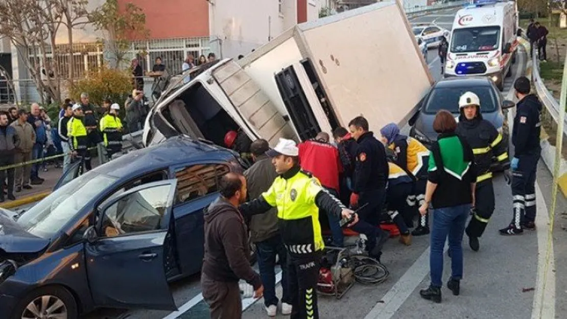 Santral yokşunda zincirleme kaza!