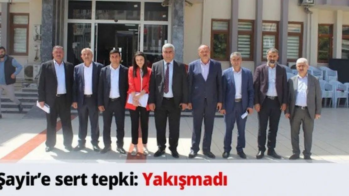 Şayir'e sert tepki: Yakışmadı