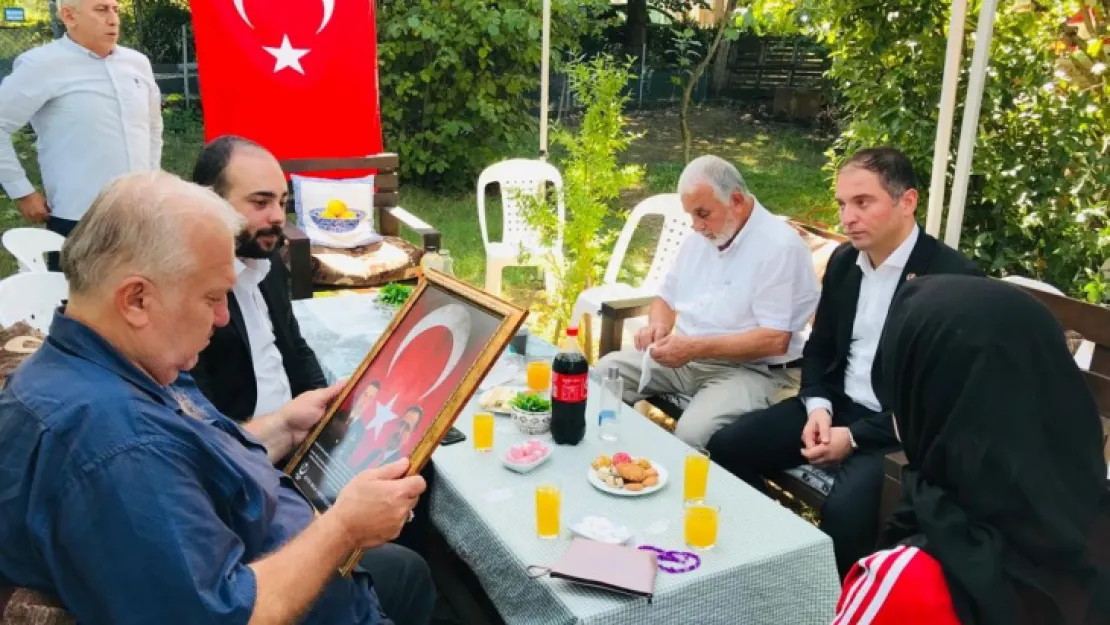 Şehit ailesini gururlandıran ziyaret